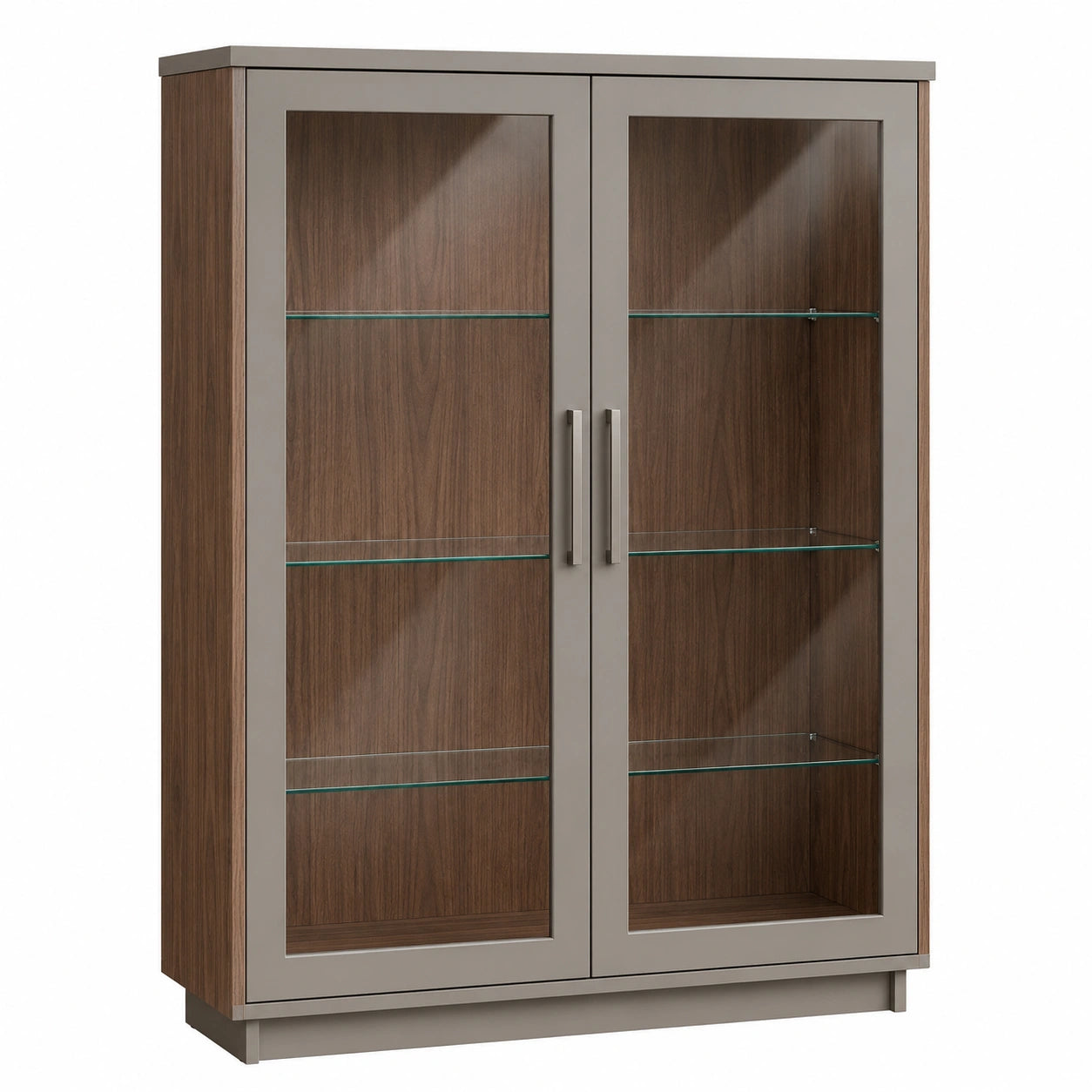 Vitrina de Madera con Vidrio Templado