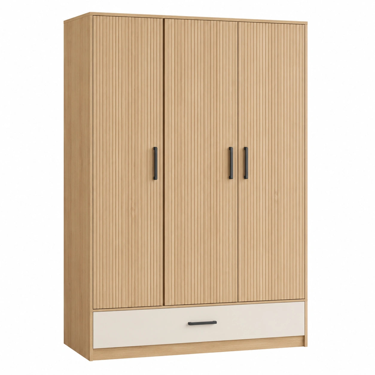 Armario de MDF con 3 Puertas y Cajón