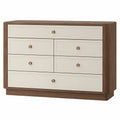 Cajonera de Madera con Seis Cajones Beige